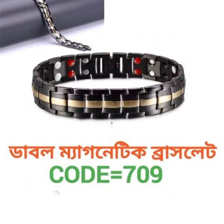 JP black & Gold Titanium Bio Energy Bracelet VN B-709